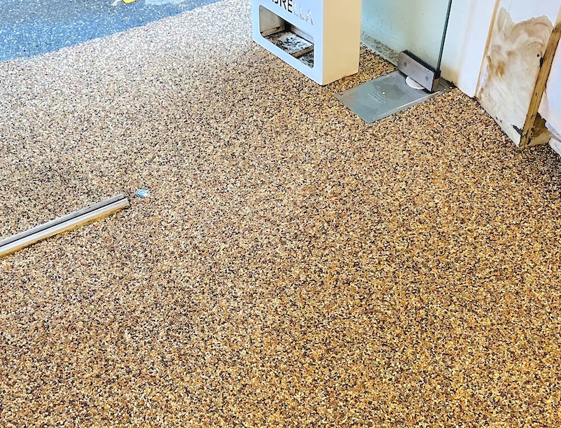 콩자갈 청소 후